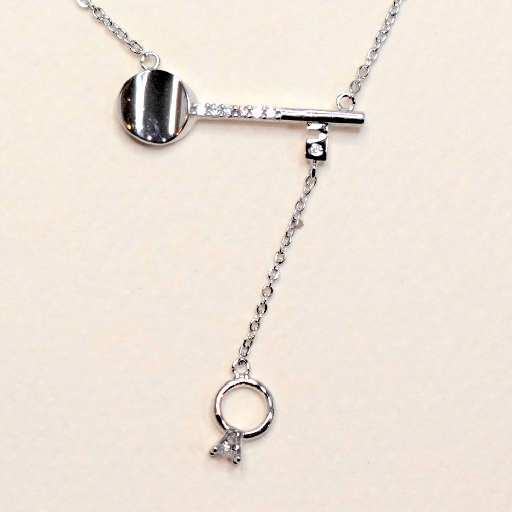 White Gold Dipped Necklace